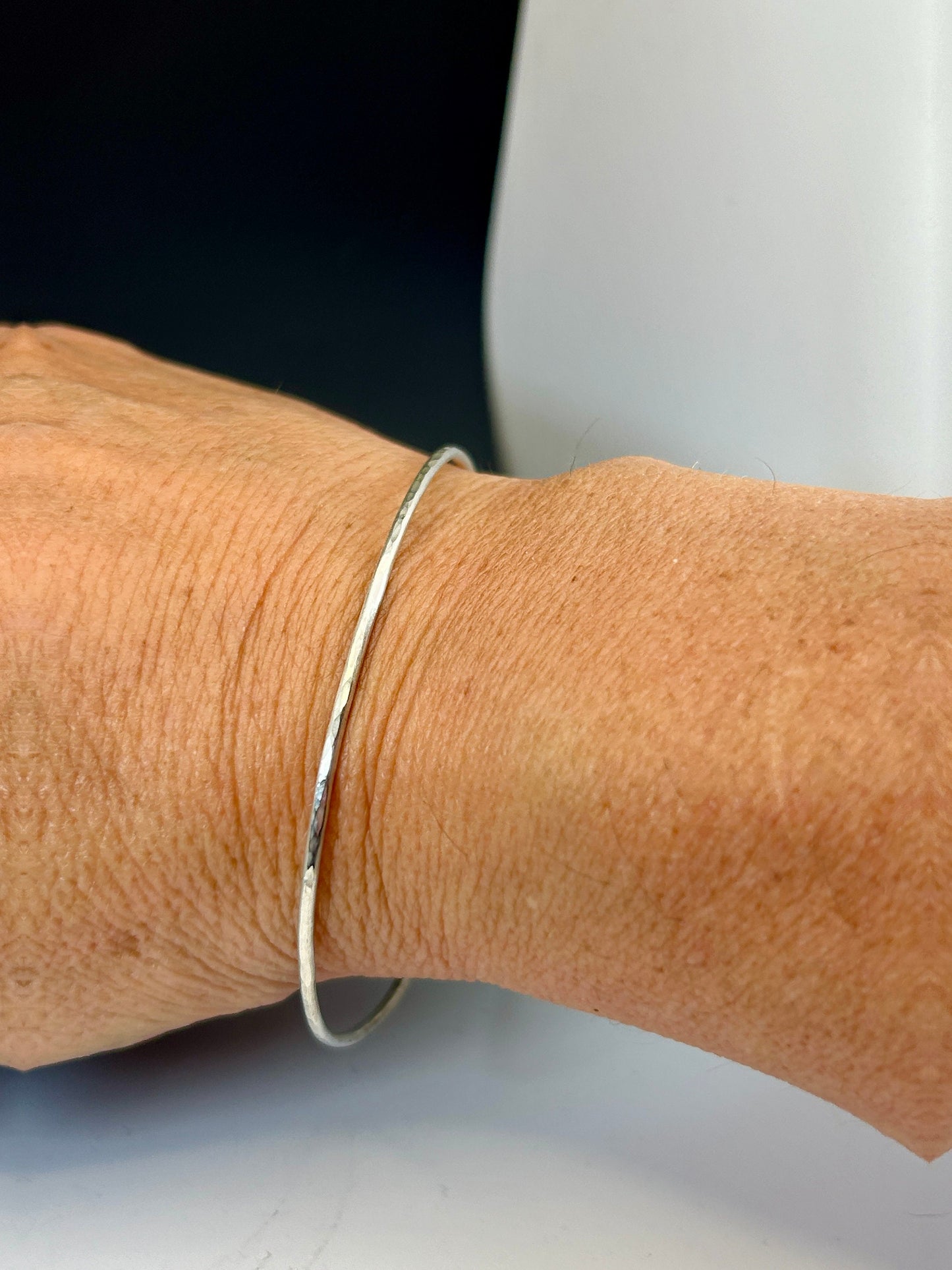 Thin Sterling Silver Bangle Bracelet