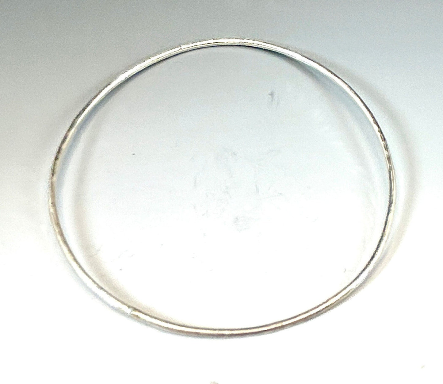 Thin Sterling Silver Bangle Bracelet