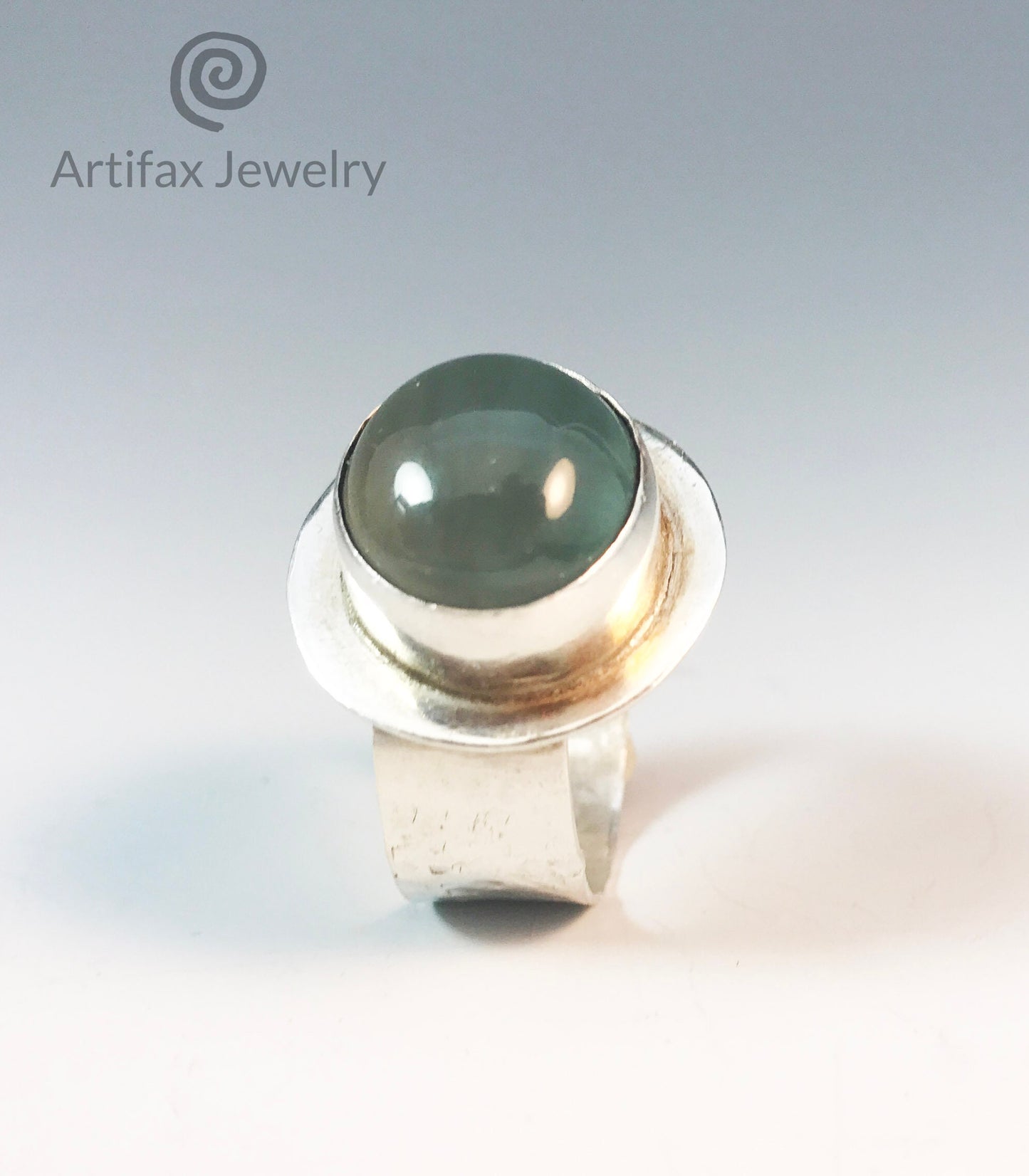 Moss Aquamarine Statement Ring