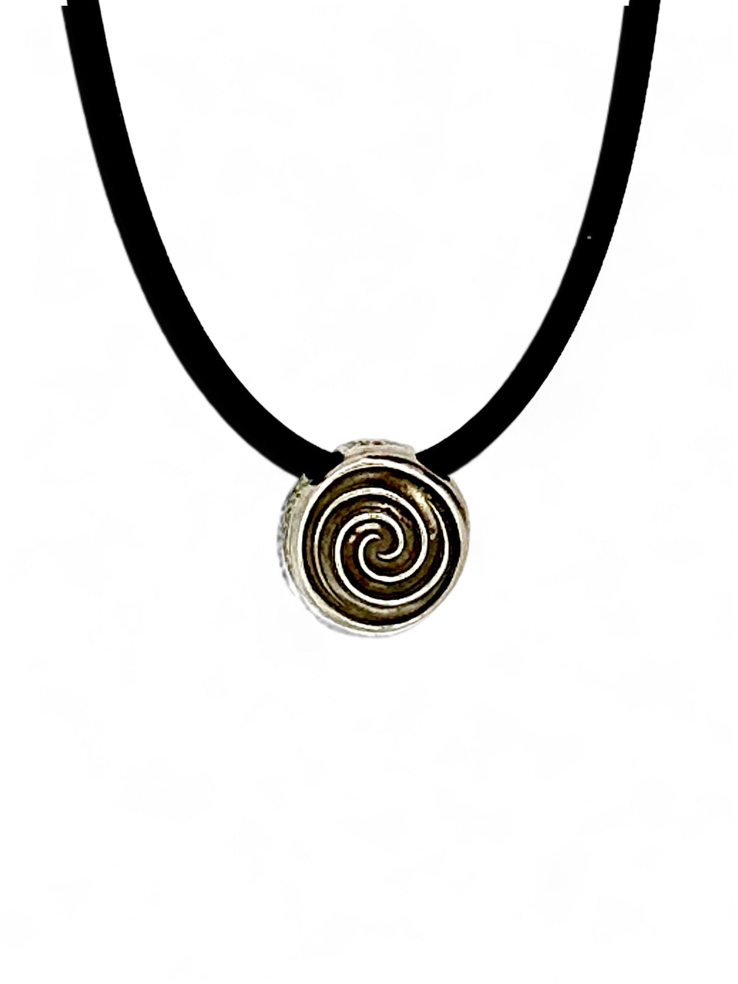 Celtic Silver Spiral Necklace